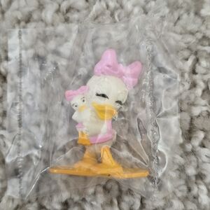 Disney White & Pink Daisy Duck Figurine with Orange Base
